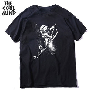 COOLMIND short sleeve 100% cotton cool space men T shirt casual summer loost men tshirt cool o-neck t-shirt male men tee shirt