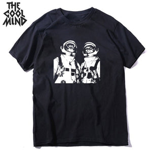 COOLMIND short sleeve 100% cotton cool space men T shirt casual summer loost men tshirt cool o-neck t-shirt male men tee shirt