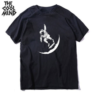 COOLMIND short sleeve 100% cotton cool space men T shirt casual summer loost men tshirt cool o-neck t-shirt male men tee shirt