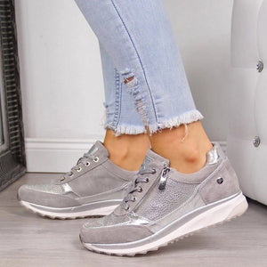 WENYUJHNew Platform Sneakers Shoes Breathable Casual Shoes Woman Fashion Height Increasing Ladies Shoes Plus Size 35-42 2020
