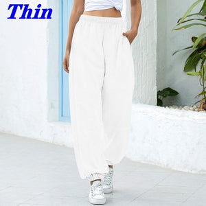 Sweatpants Women Baggy Joggers Women Gray Sports Pants Spring Wide Leg Sweat Pants Oversized Streetwear High Waisted Pants Women