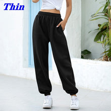 Load image into Gallery viewer, Sweatpants Women Baggy Joggers Women Gray Sports Pants Spring Wide Leg Sweat Pants Oversized Streetwear High Waisted Pants Women
