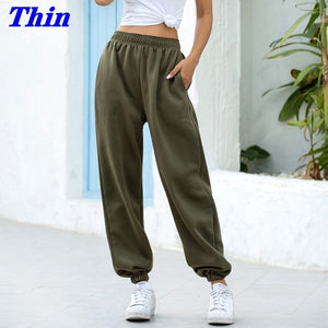 Sweatpants Women Baggy Joggers Women Gray Sports Pants Spring Wide Leg Sweat Pants Oversized Streetwear High Waisted Pants Women