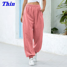 Load image into Gallery viewer, Sweatpants Women Baggy Joggers Women Gray Sports Pants Spring Wide Leg Sweat Pants Oversized Streetwear High Waisted Pants Women
