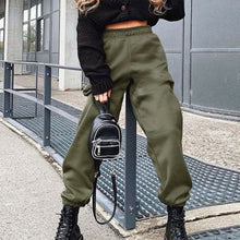Load image into Gallery viewer, Sweatpants Women Baggy Joggers Women Gray Sports Pants Spring Wide Leg Sweat Pants Oversized Streetwear High Waisted Pants Women
