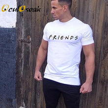 Load image into Gallery viewer, 2019 New summer mens fashion t shirts friends print t shirt male Clothing Man fitness casual T-Shirts men cotton t shirt
