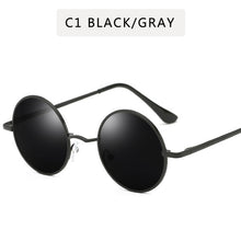 Load image into Gallery viewer, Retro Punk Style Round Polarized Sunglasses  Men Women Brand Designer Round Metal Frame  High Quality  Sun Glasses UV400
