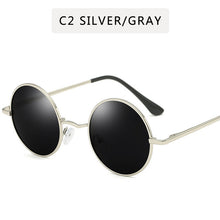 Load image into Gallery viewer, Retro Punk Style Round Polarized Sunglasses  Men Women Brand Designer Round Metal Frame  High Quality  Sun Glasses UV400

