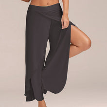 Load image into Gallery viewer, NIBESSER 2020 Summer Chiffon Irregular Side Pants Women Causal Wide Leg Split Trousers Female Solid Elastic Wasit Loose Pants
