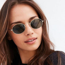 Load image into Gallery viewer, 2020 Oval Women Sunglasses Men Glasses Lady Luxury Retro Metal Sun Glasses Vintage Mirror UV400 oculos de sol
