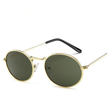 Load image into Gallery viewer, 2020 Oval Women Sunglasses Men Glasses Lady Luxury Retro Metal Sun Glasses Vintage Mirror UV400 oculos de sol
