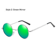 Load image into Gallery viewer, Retro Classic Vintage Round Polarized Sunglasses Men Brand Designer Sun Glasses Women Metal Frame Black lens Eyewear Driving
