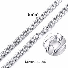 Load image into Gallery viewer, Solid Necklace Curb Chains Link Men Choker Stainless Steel Male Female Accessories Fashion
