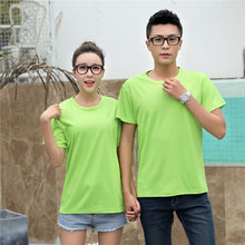 Load image into Gallery viewer, 2019 Summer High Quality 11 Color S-4XL Plain T Shirt Women &amp; Man Quick Dry Basic Tshirt Woman Casual Tops Short Sleeve T-shirt
