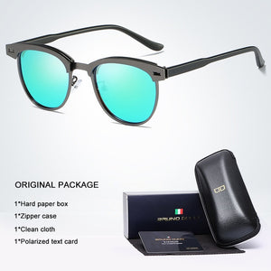 Bruno Dunn Brand design Retro Aluminum classic Sunglasses Polarized men Sun Glasses male oculos de sol masculino Ray UV400 2020