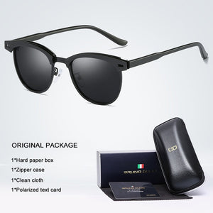 Bruno Dunn Brand design Retro Aluminum classic Sunglasses Polarized men Sun Glasses male oculos de sol masculino Ray UV400 2020