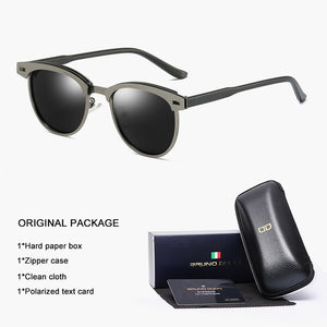 Bruno Dunn Brand design Retro Aluminum classic Sunglasses Polarized men Sun Glasses male oculos de sol masculino Ray UV400 2020