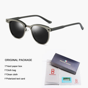 Bruno Dunn Brand design Retro Aluminum classic Sunglasses Polarized men Sun Glasses male oculos de sol masculino Ray UV400 2020