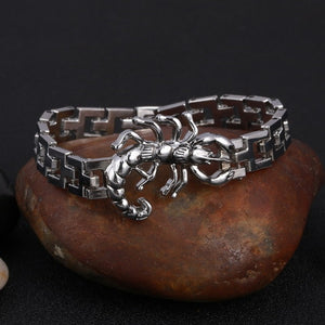 Stainless Steel Bracelets Men Scorpion Charms Men Bracelets Punk Man Bracelets & Bangles Wristband Pulsera HombreJewelry