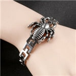 Stainless Steel Bracelets Men Scorpion Charms Men Bracelets Punk Man Bracelets & Bangles Wristband Pulsera HombreJewelry