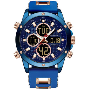 Top Brand Luxury Mens Watches Men Watch Chronograph Gold Quatz Digital Led Sport Watch Men Male Clock Man Waterproof Wristwatch
