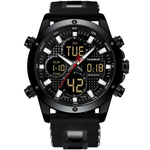 Top Brand Luxury Mens Watches Men Watch Chronograph Gold Quatz Digital Led Sport Watch Men Male Clock Man Waterproof Wristwatch