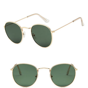 LeonLion 2020 Fashion Retro Sunglasses Men Round Vintage Glasses for Men/Women Luxury Sunglasses Men Small Lunette Soleil Homme