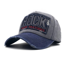Load image into Gallery viewer, 2019 High Quality Letter ROCK Embroidery Cotton Baseball Cap For Men Women Gorras Snapback Outdoor Sport Sun Hat
