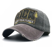 Load image into Gallery viewer, 2019 High Quality Letter ROCK Embroidery Cotton Baseball Cap For Men Women Gorras Snapback Outdoor Sport Sun Hat
