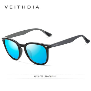 VEITHDIA Brand Unisex Aluminum+TR90 Men's Photochromic Mirror Sun Glasses Eyewear Accessories Sunglasses For Women 6116