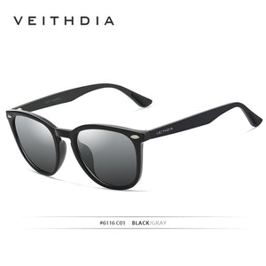 VEITHDIA Brand Unisex Aluminum+TR90 Men's Photochromic Mirror Sun Glasses Eyewear Accessories Sunglasses For Women 6116