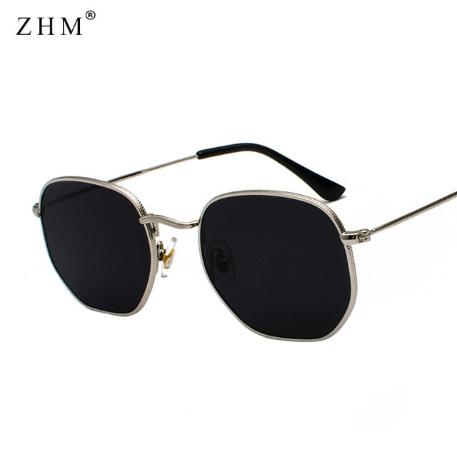 2020 Vintage Sunglasses Men Square Metal Frame Sunglasses Pilot Mirror Classic Retro Sun Glasses Women Luxury Summer  Eyewear