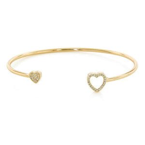 2020 New Fashion Adjustable Crystal Double Heart Bowknot Chain & Link Bracelets Women Jewelry Gift Wholesale