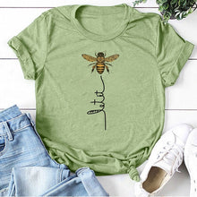 Load image into Gallery viewer, Hillbilly Women Bee Kind T-shirt Aesthetics Graphic Short Sleeve Cotton Polyester T Shirts Female Camisetas Verano Mujer 2019
