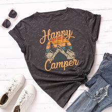 Load image into Gallery viewer, Plus Size Women&#39;s Tops T Shirt Creative Golden Mountain Peak Women T-shirt Graphic Funny Print Cotton Tshirt Summer Top Tees
