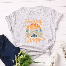 Load image into Gallery viewer, Plus Size Women&#39;s Tops T Shirt Creative Golden Mountain Peak Women T-shirt Graphic Funny Print Cotton Tshirt Summer Top Tees
