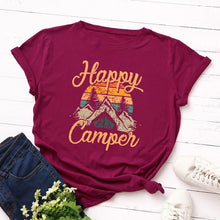Load image into Gallery viewer, Plus Size Women&#39;s Tops T Shirt Creative Golden Mountain Peak Women T-shirt Graphic Funny Print Cotton Tshirt Summer Top Tees
