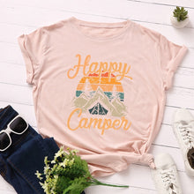 Load image into Gallery viewer, Plus Size Women&#39;s Tops T Shirt Creative Golden Mountain Peak Women T-shirt Graphic Funny Print Cotton Tshirt Summer Top Tees
