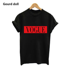 Load image into Gallery viewer, Harajuku WHY NOT Summer Printed T Shirt for Women White Tees &amp; Tops Female lady Clothing Short Sleeve red Fashion T-shirts
