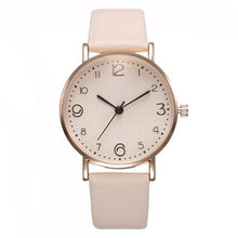 Load image into Gallery viewer, Top Fashion Style Luxury Women Leather Band Analog Quartz Wrist Watch Golden Ladies Watch Women Dress Reloj Mujer Black Clock
