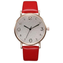 Load image into Gallery viewer, Top Fashion Style Luxury Women Leather Band Analog Quartz Wrist Watch Golden Ladies Watch Women Dress Reloj Mujer Black Clock
