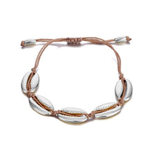 Load image into Gallery viewer, IPARAM Bohemia Vintage Shell Rope Chain Bracelet Women Beach Sea Shell Bracelet Anklet Jewelry Party Gift Wholesale
