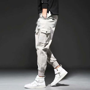 Men's Side Pockets Cargo Harem Pants 2020 Hip Hop Casual Male Tatical Joggers Trousers Fashion Casual Streetwear Pants