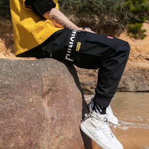 Men's Side Pockets Cargo Harem Pants 2020 Hip Hop Casual Male Tatical Joggers Trousers Fashion Casual Streetwear Pants