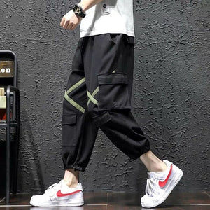 Men's Side Pockets Cargo Harem Pants 2020 Hip Hop Casual Male Tatical Joggers Trousers Fashion Casual Streetwear Pants