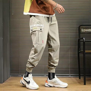 Men's Side Pockets Cargo Harem Pants 2020 Hip Hop Casual Male Tatical Joggers Trousers Fashion Casual Streetwear Pants