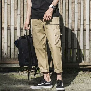 Men's Side Pockets Cargo Harem Pants 2020 Hip Hop Casual Male Tatical Joggers Trousers Fashion Casual Streetwear Pants