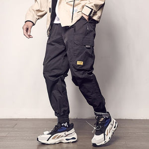Men's Side Pockets Cargo Harem Pants 2020 Hip Hop Casual Male Tatical Joggers Trousers Fashion Casual Streetwear Pants