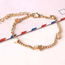 Load image into Gallery viewer, New Fashion Gold Color Moon Star Charms bracelet for Women Accessories Bracelets 4g
