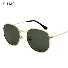 Load image into Gallery viewer, 2020 Vintage Sunglasses Men Square Metal Frame Sunglasses Pilot Mirror Classic Retro Sun Glasses Women Luxury Summer  Eyewear
